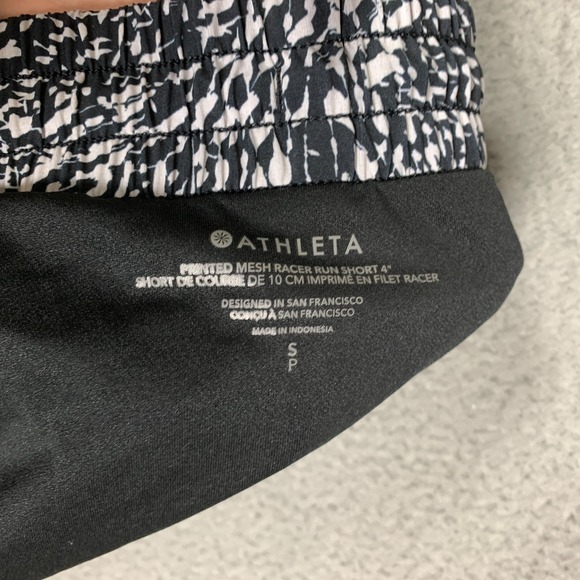 Lot Of 2 Athleta Racer Run Shorts Women's Small Floral Nouveau/Printed Lined Gym - Picture 6 of 12